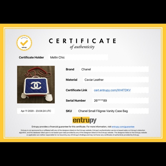 💓Sold💓Chanel Small Filigree Vanity Case Bag - Picture 8 of 8